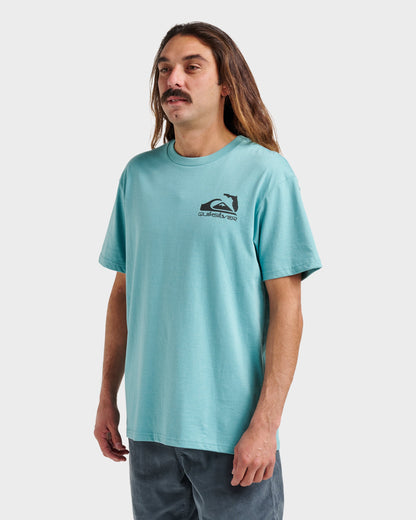 Quick Silver Fl Florida Lookout Point Classic T-shirt - Dusty Turquoise Heather