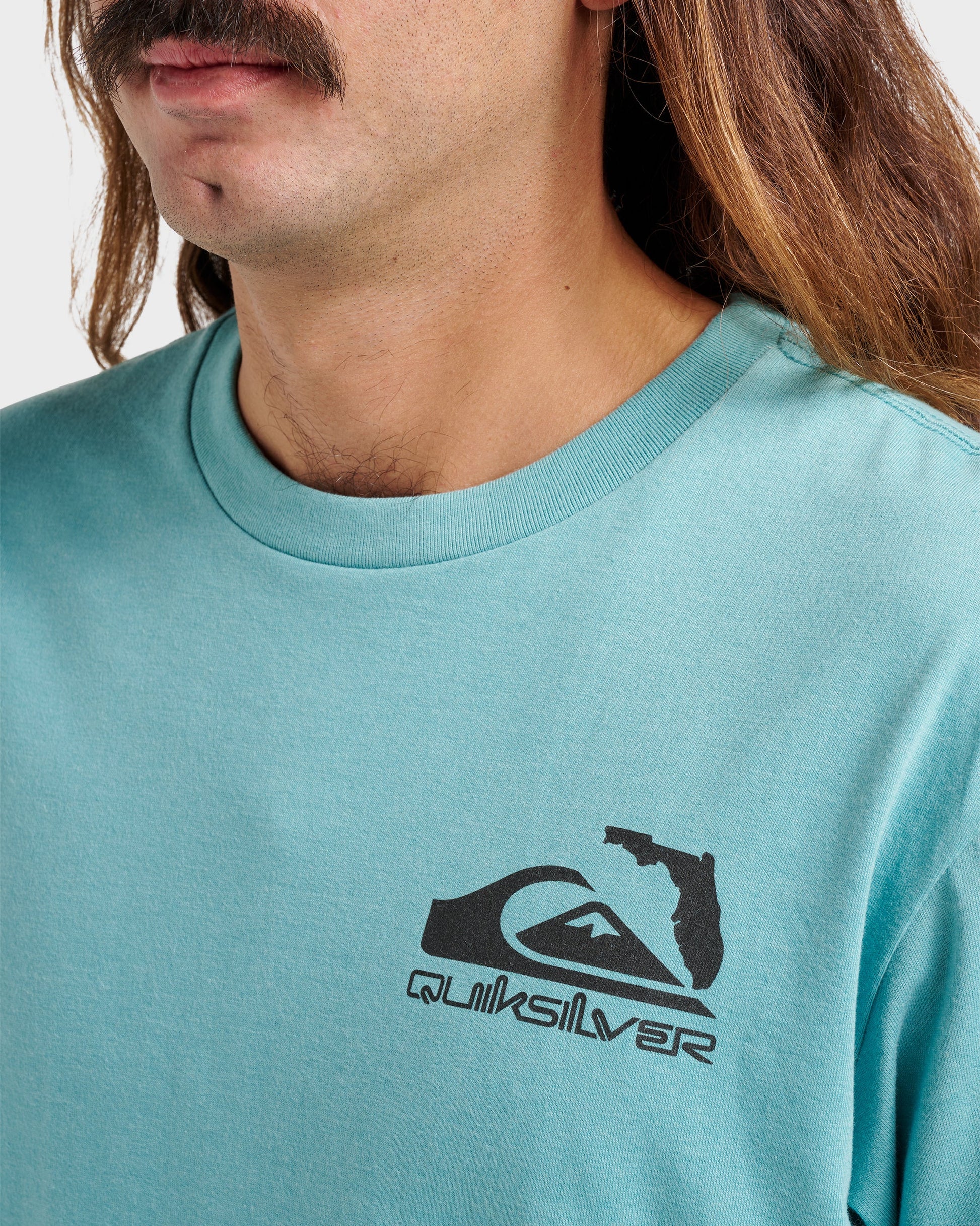 Quick Silver Fl Florida Lookout Point Classic T-shirt - Dusty Turquoise Heather