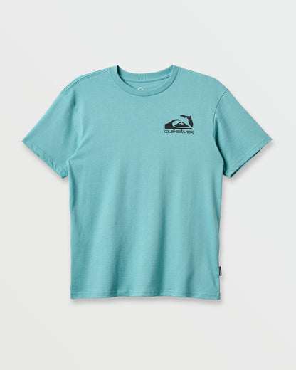 Quick Silver Fl Florida Lookout Point Classic T-shirt - Dusty Turquoise Heather
