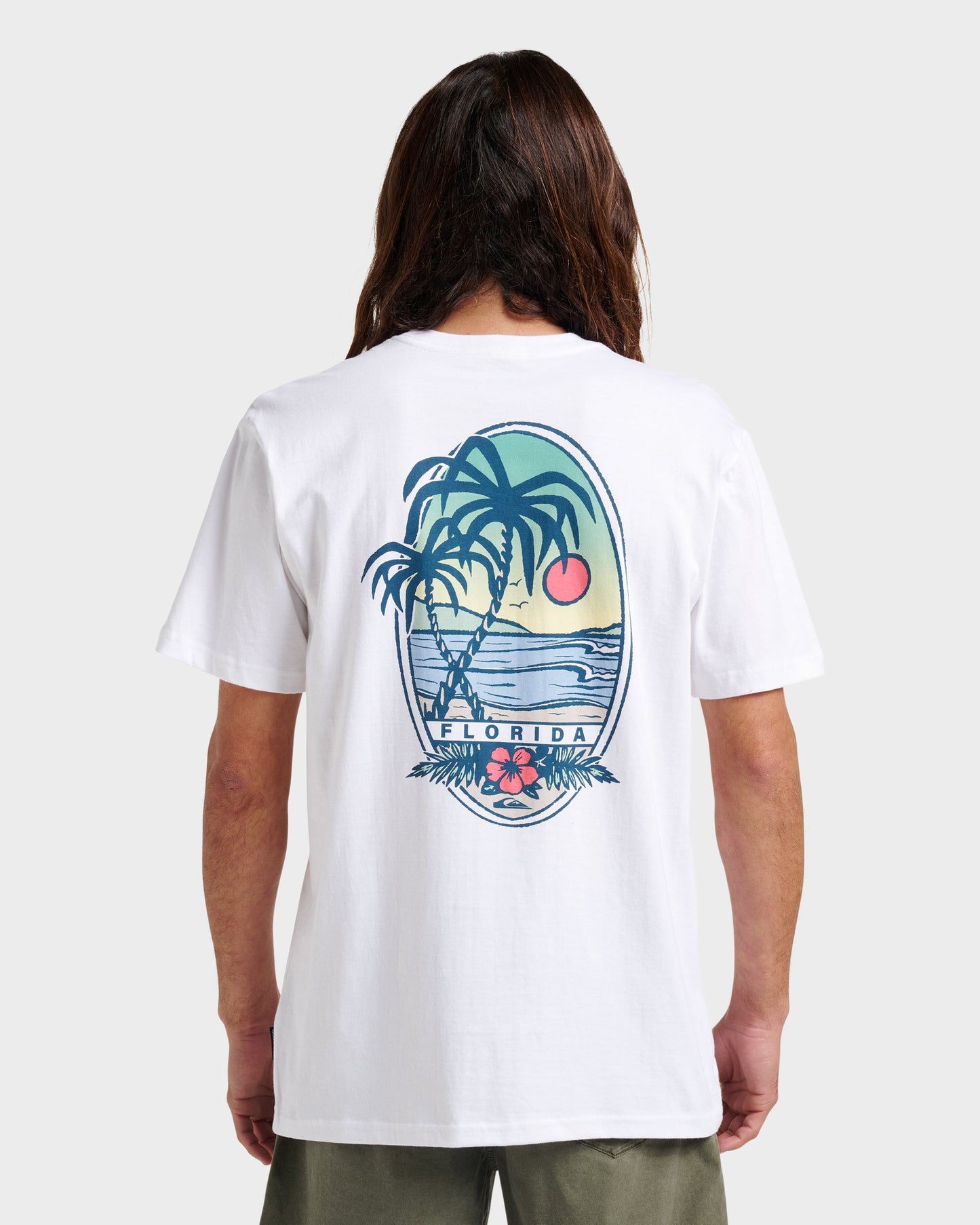 Quick Silver Fl Florida Lookout Point Classic T-shirt - White