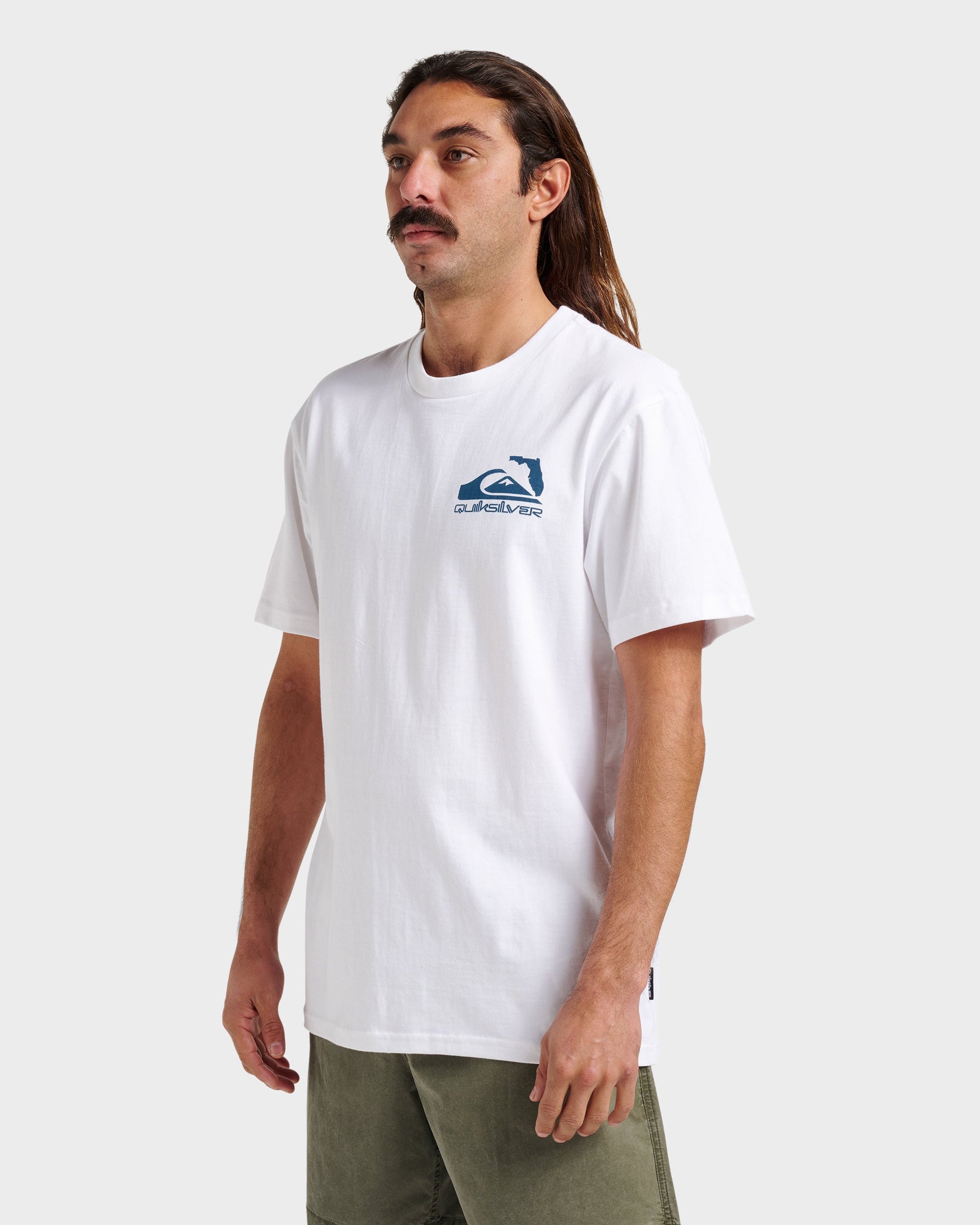 Quick Silver Fl Florida Lookout Point Classic T-shirt - White