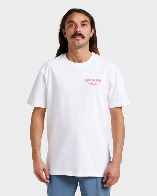 Quick Silver Fl Florida Time Classic T-shirt - White