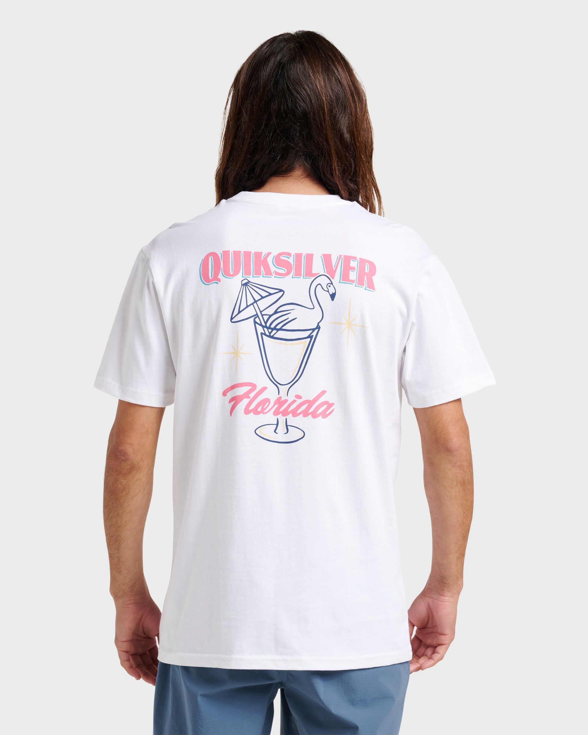 Quick Silver Fl Florida Time Classic T-shirt - White
