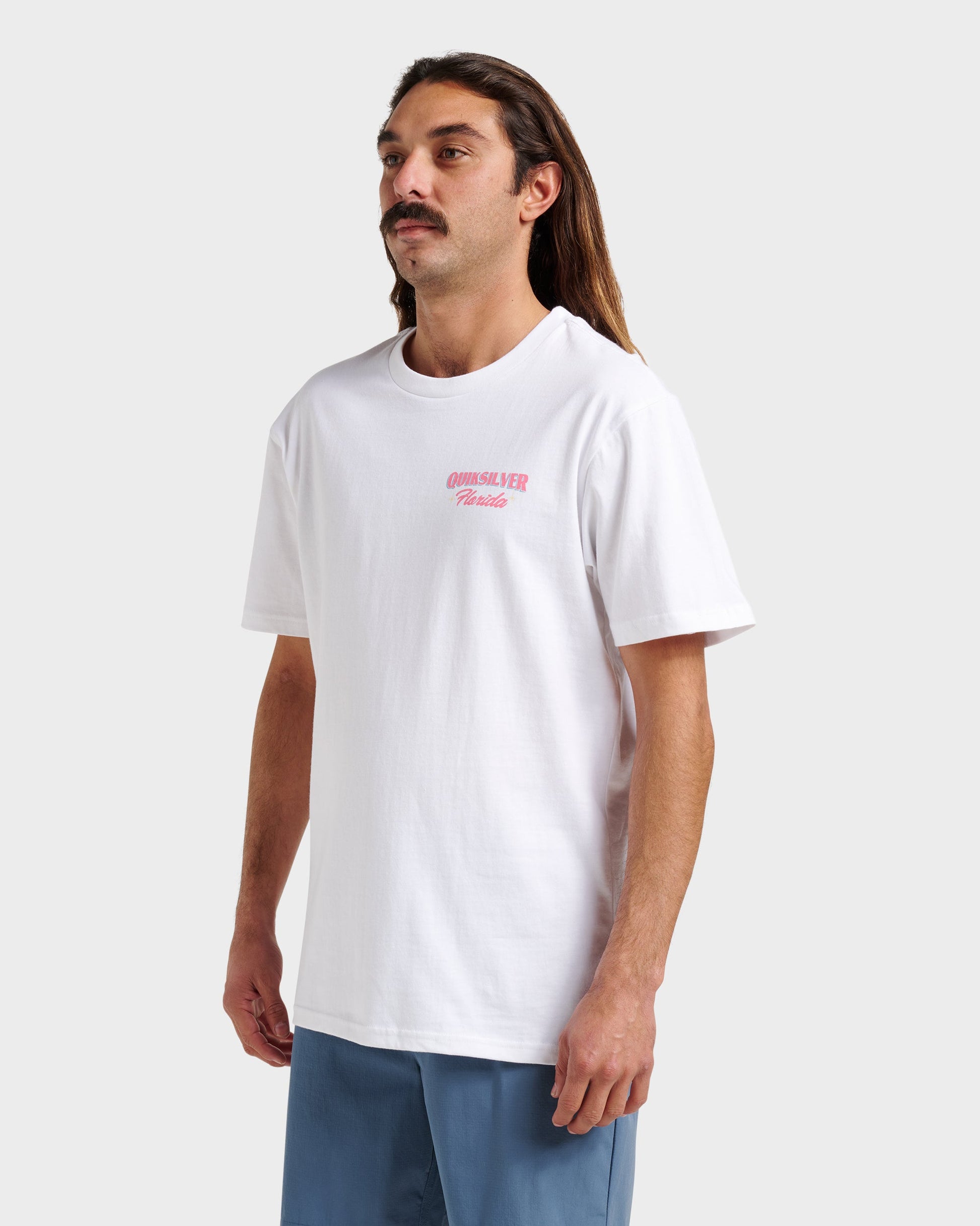 Quick Silver Fl Florida Time Classic T-shirt - White