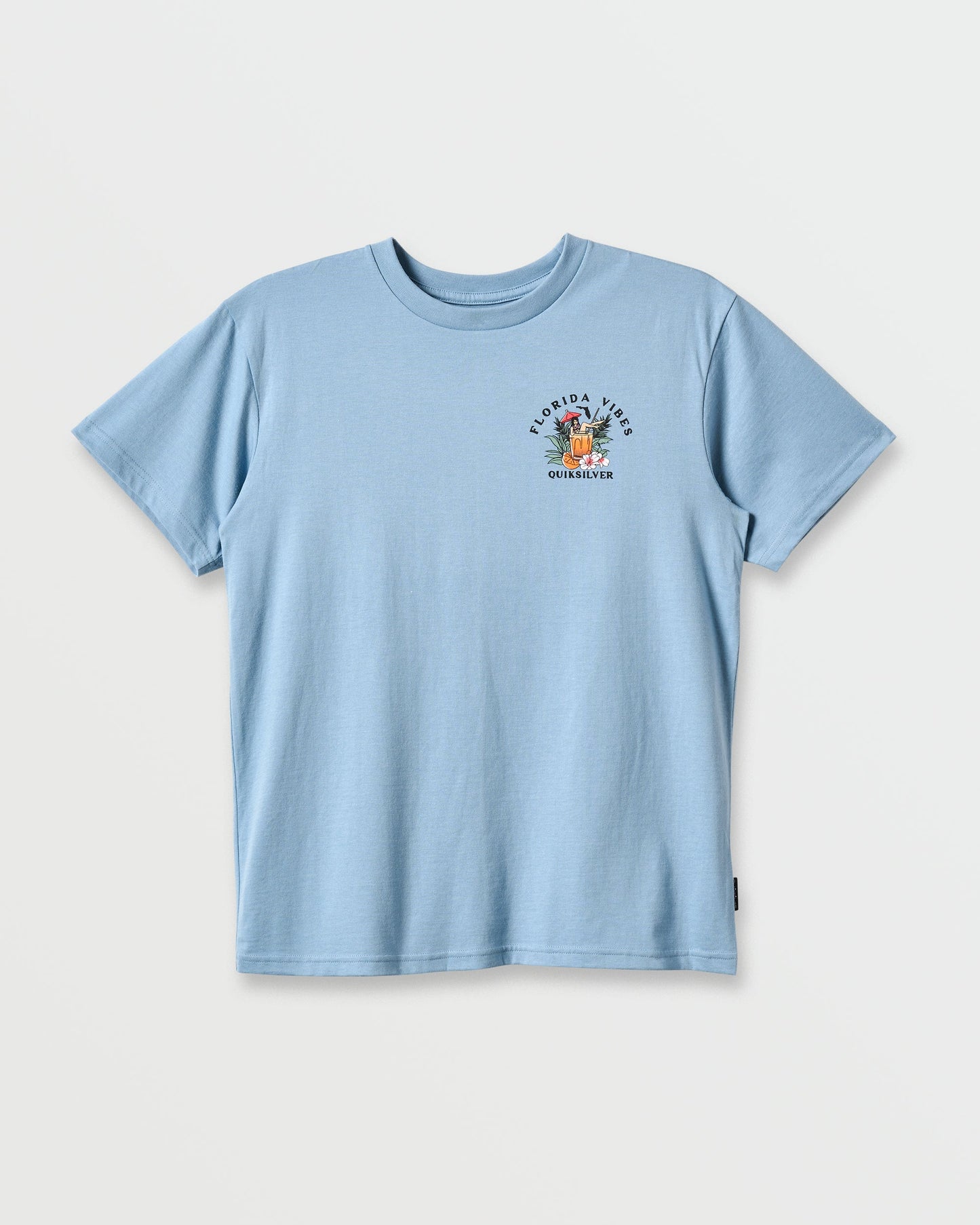 Quick Silver Fl Florida Vibes Classic T-shirt - Ashley Blue Heather