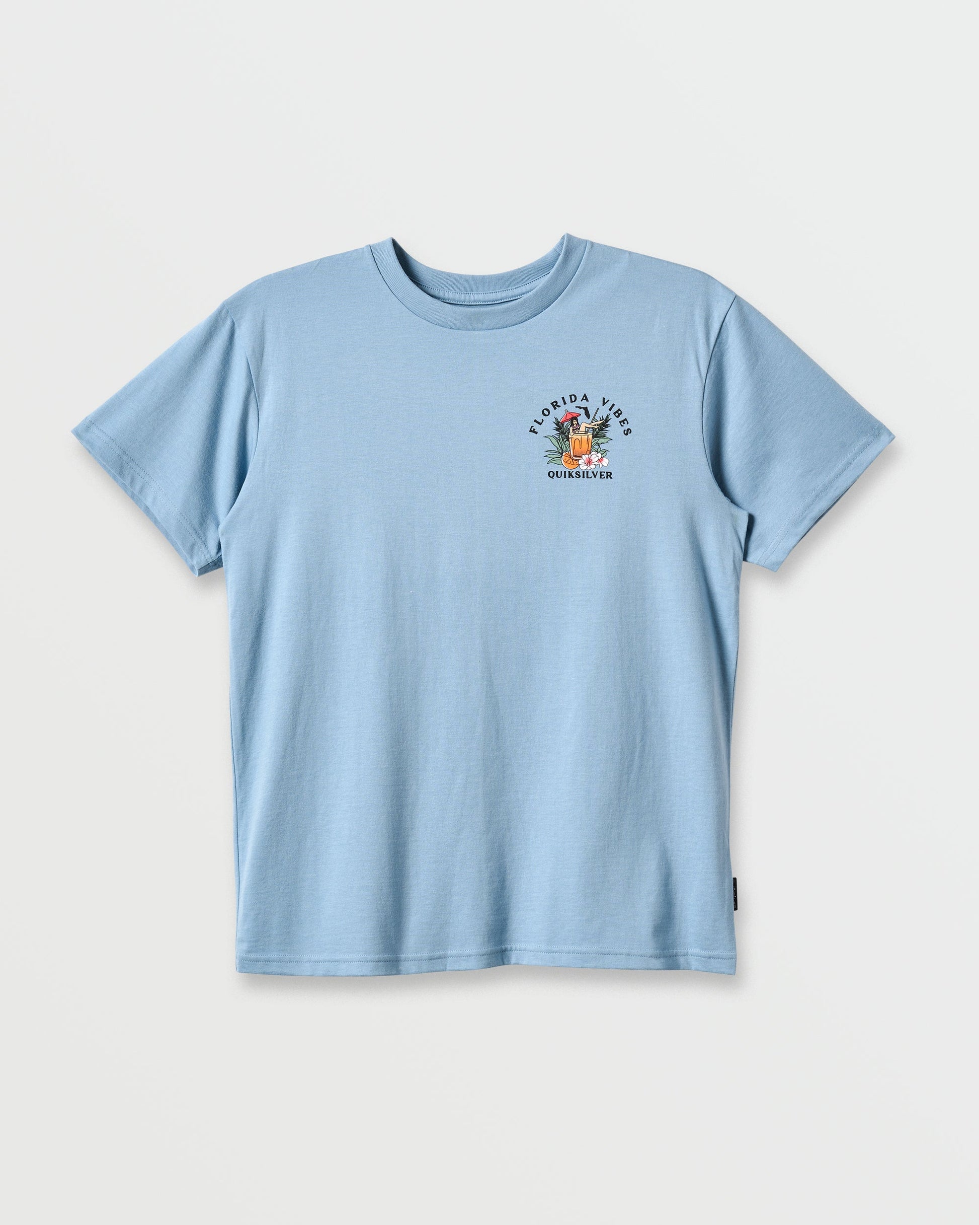 Quick Silver Fl Florida Vibes Classic T-shirt - Ashley Blue Heather