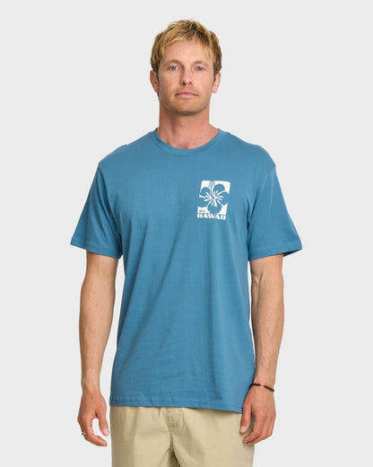 Quick Silver Hi Hibiscus Classic T-shirt - Copen Blue