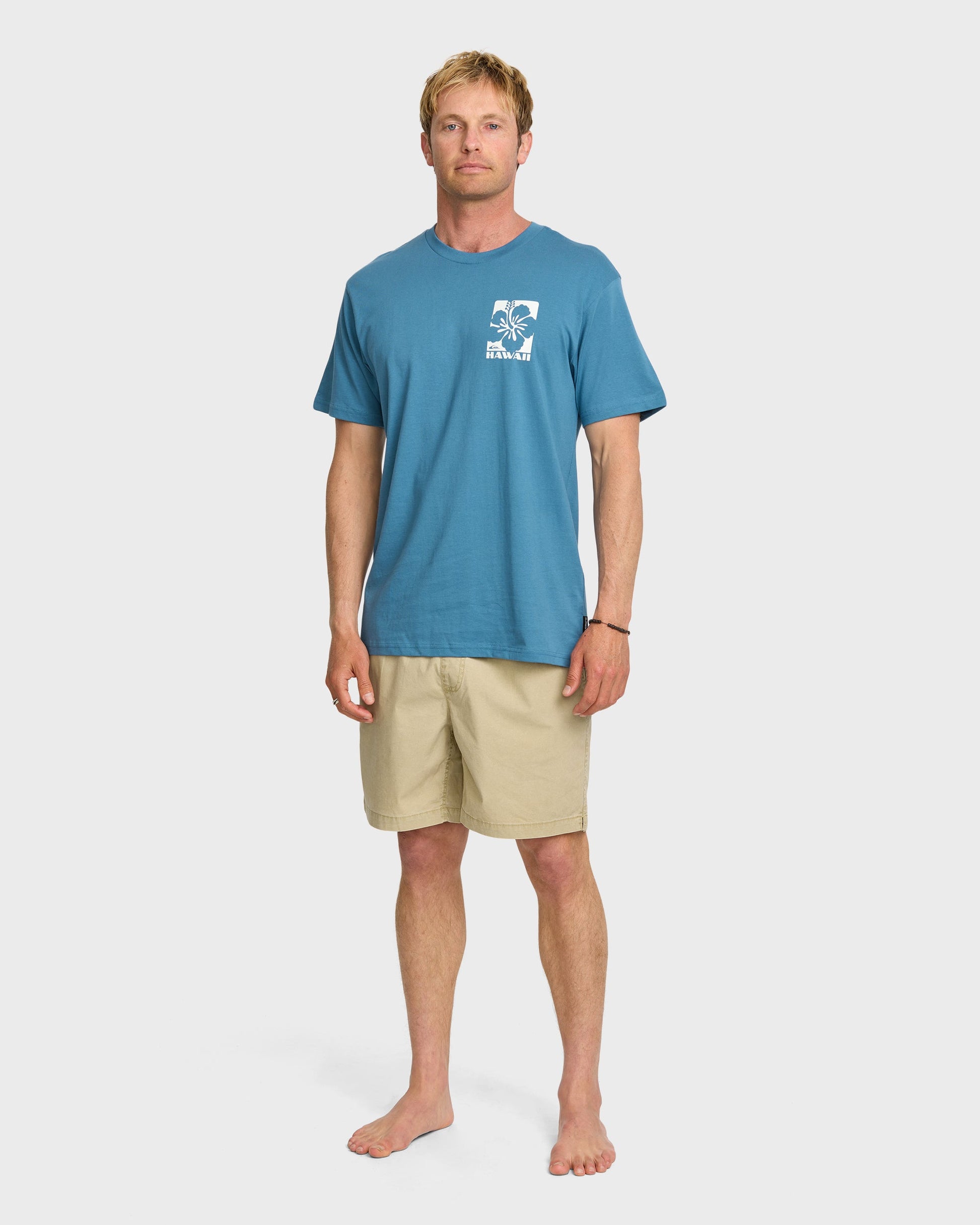 Quick Silver Hi Hibiscus Classic T-shirt - Copen Blue