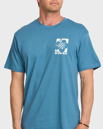 Quick Silver Hi Hibiscus Classic T-shirt - Copen Blue