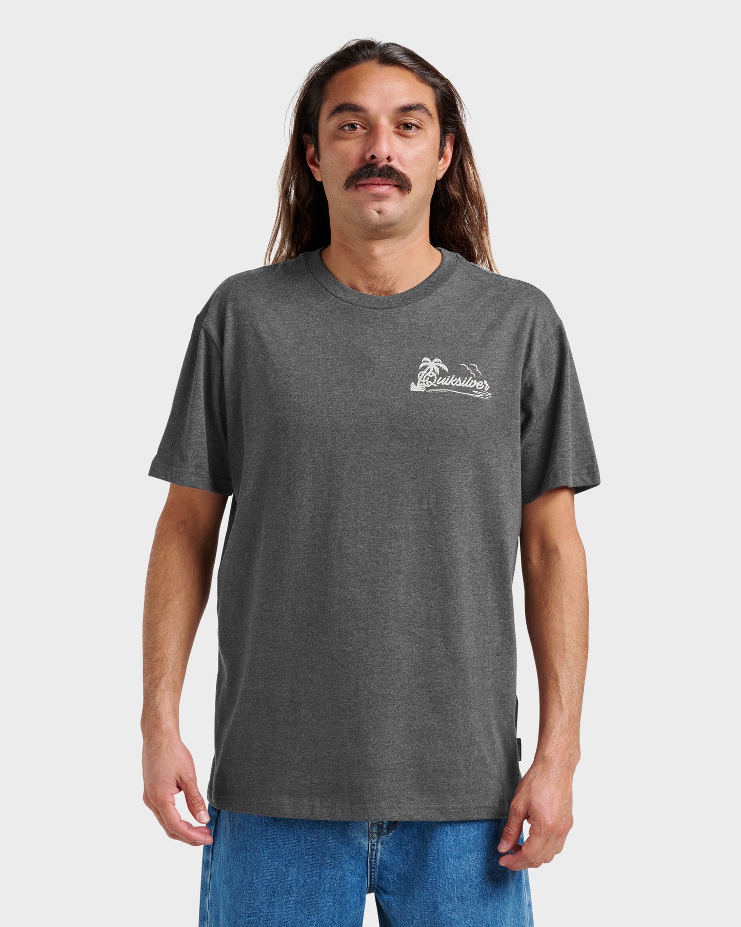 Quick Silver Island Vibin Classic T-shirt - Charcoal Heather