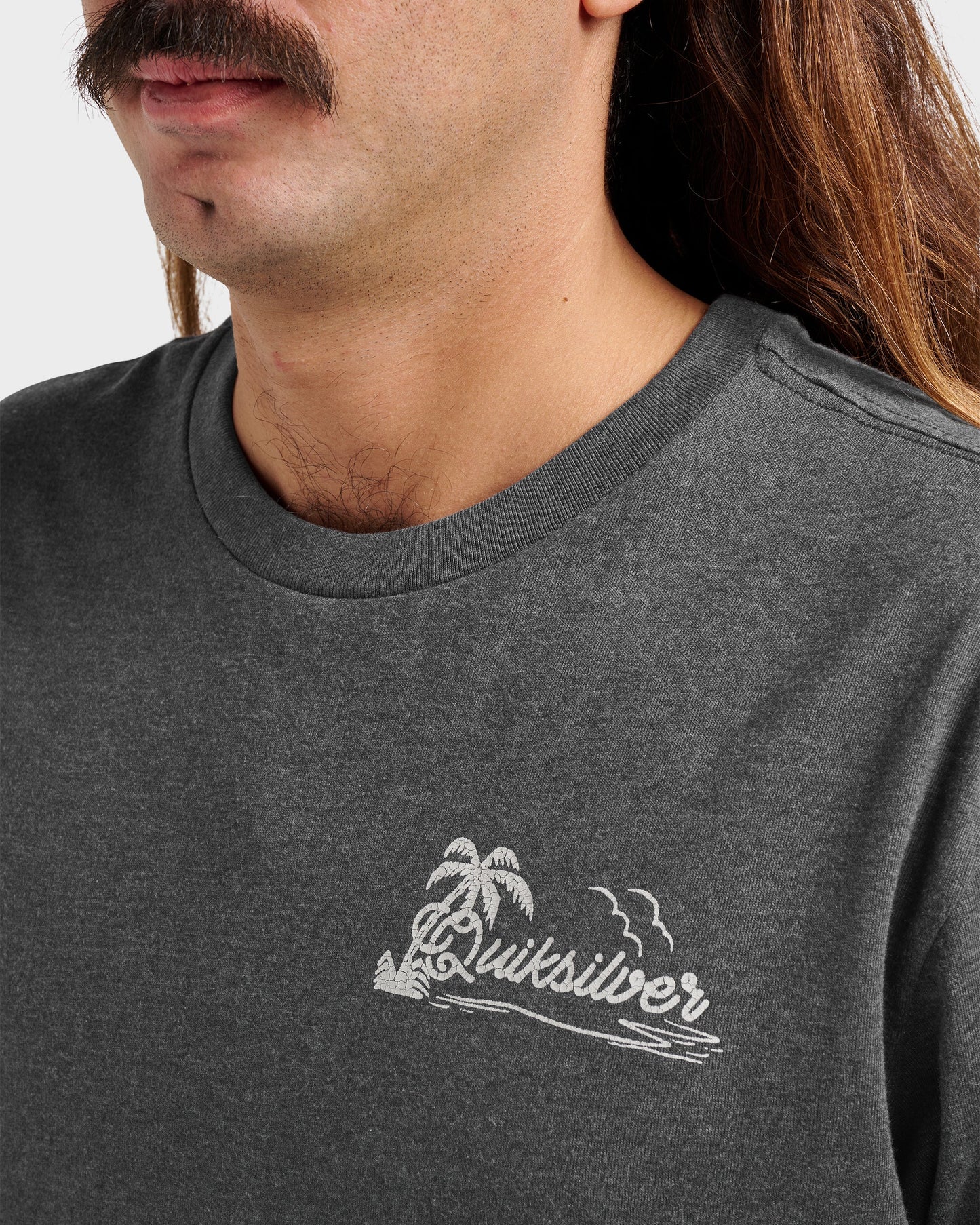 Quick Silver Island Vibin Classic T-shirt - Charcoal Heather