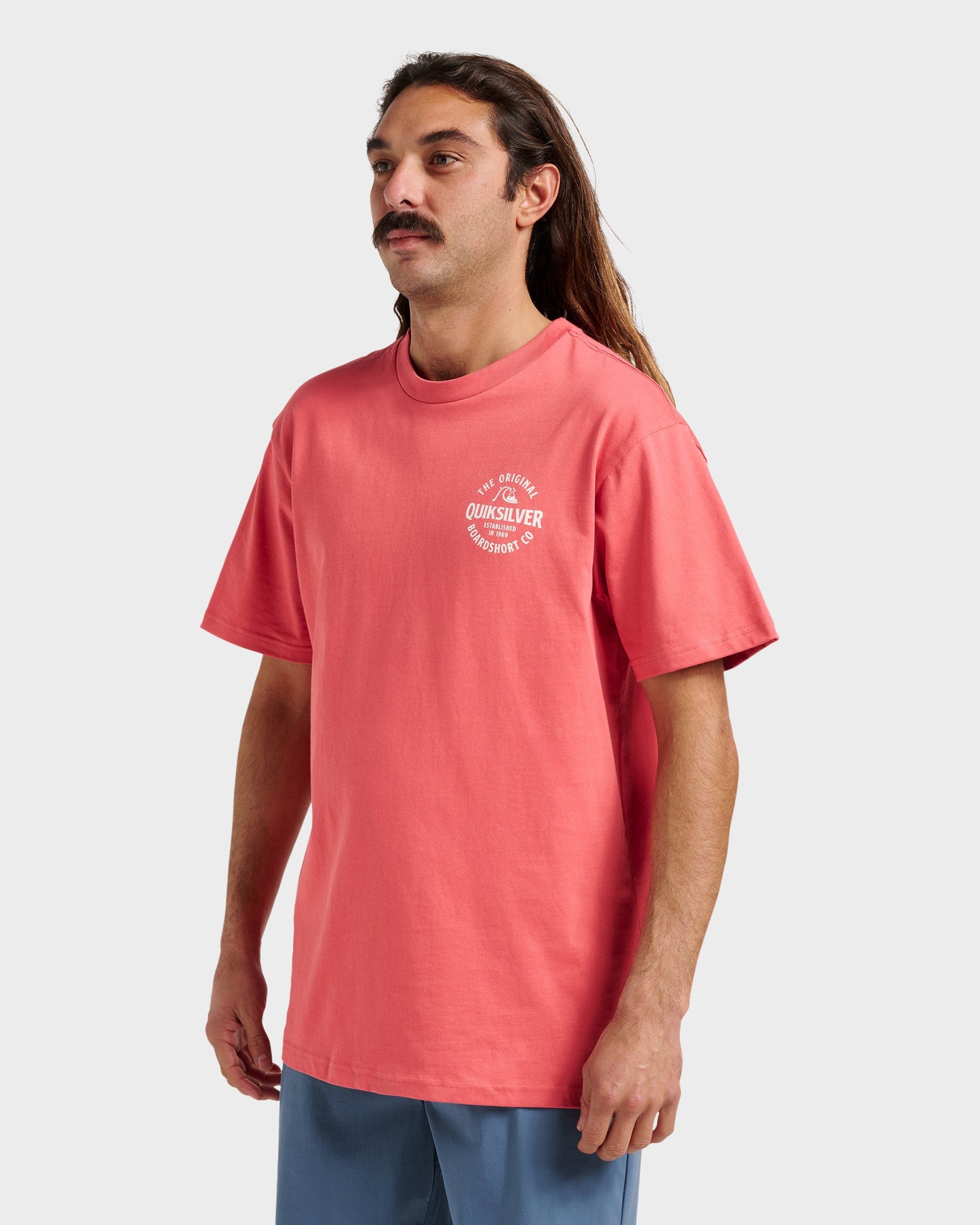 Quick Silver Locked Up Classic T-shirt - Mineral Red