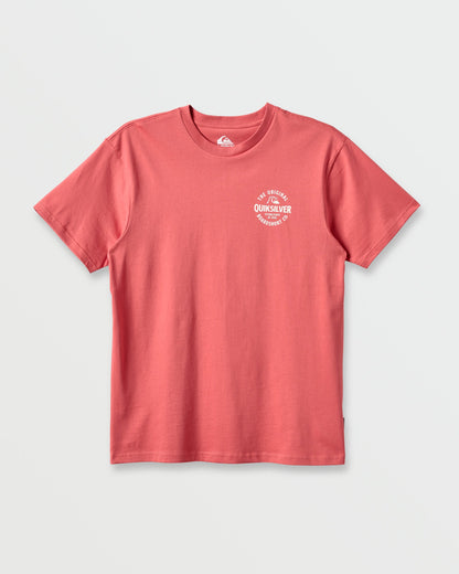 Quick Silver Locked Up Classic T-shirt - Mineral Red