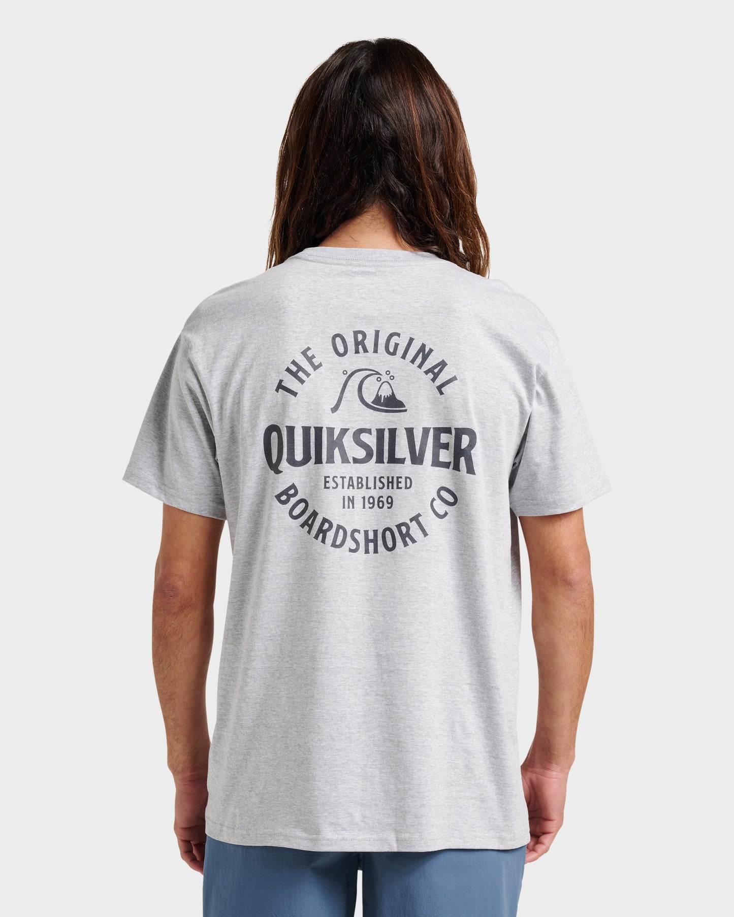 Quick Silver Locked Up Classic T-shirt - Athletic Gray