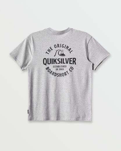 Quick Silver Locked Up Classic T-shirt - Athletic Gray