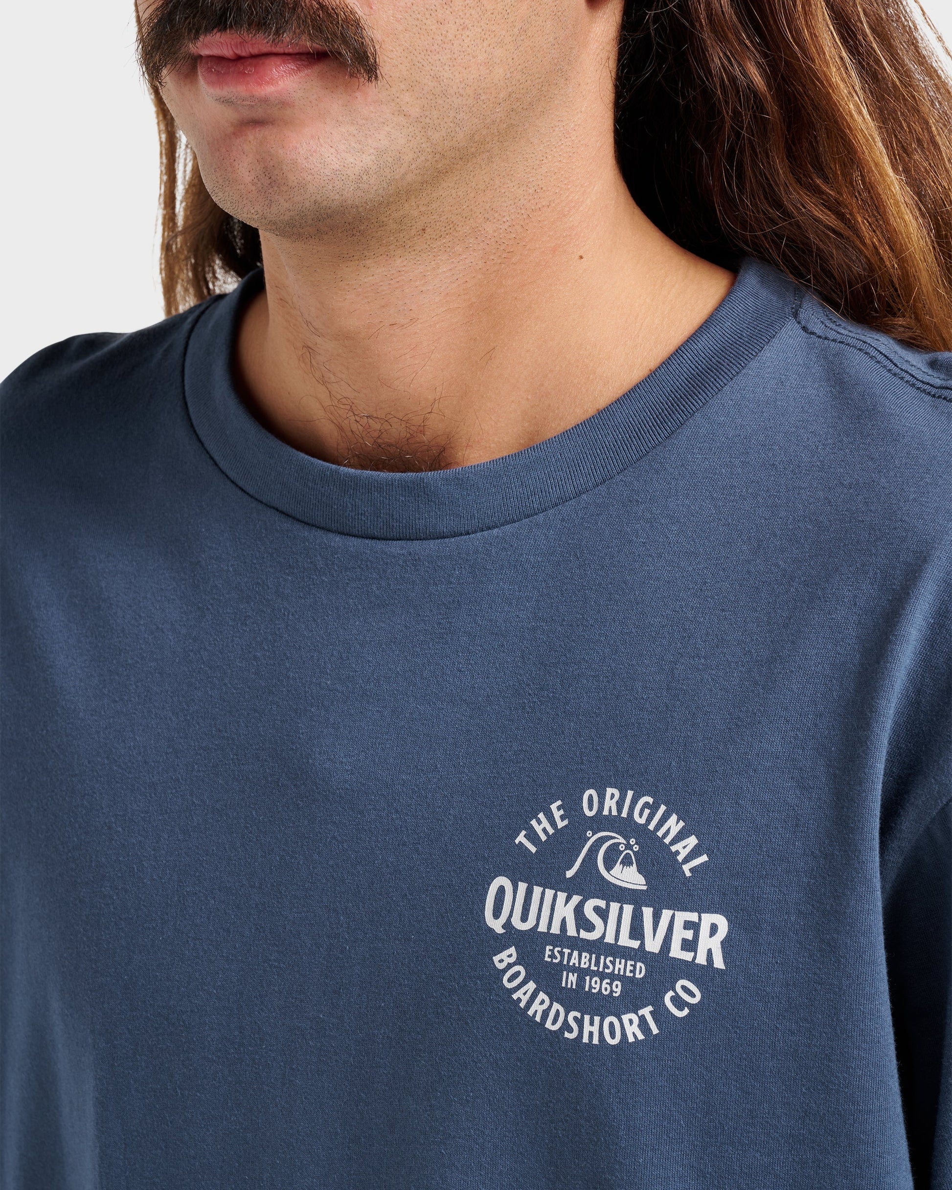 Quick Silver Locked Up Classic T-shirt - Navy