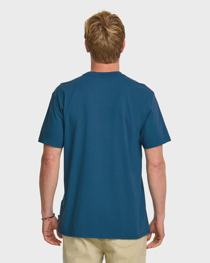 Quick Silver No Straight Lines Stw T-Shirt - Blue Steel