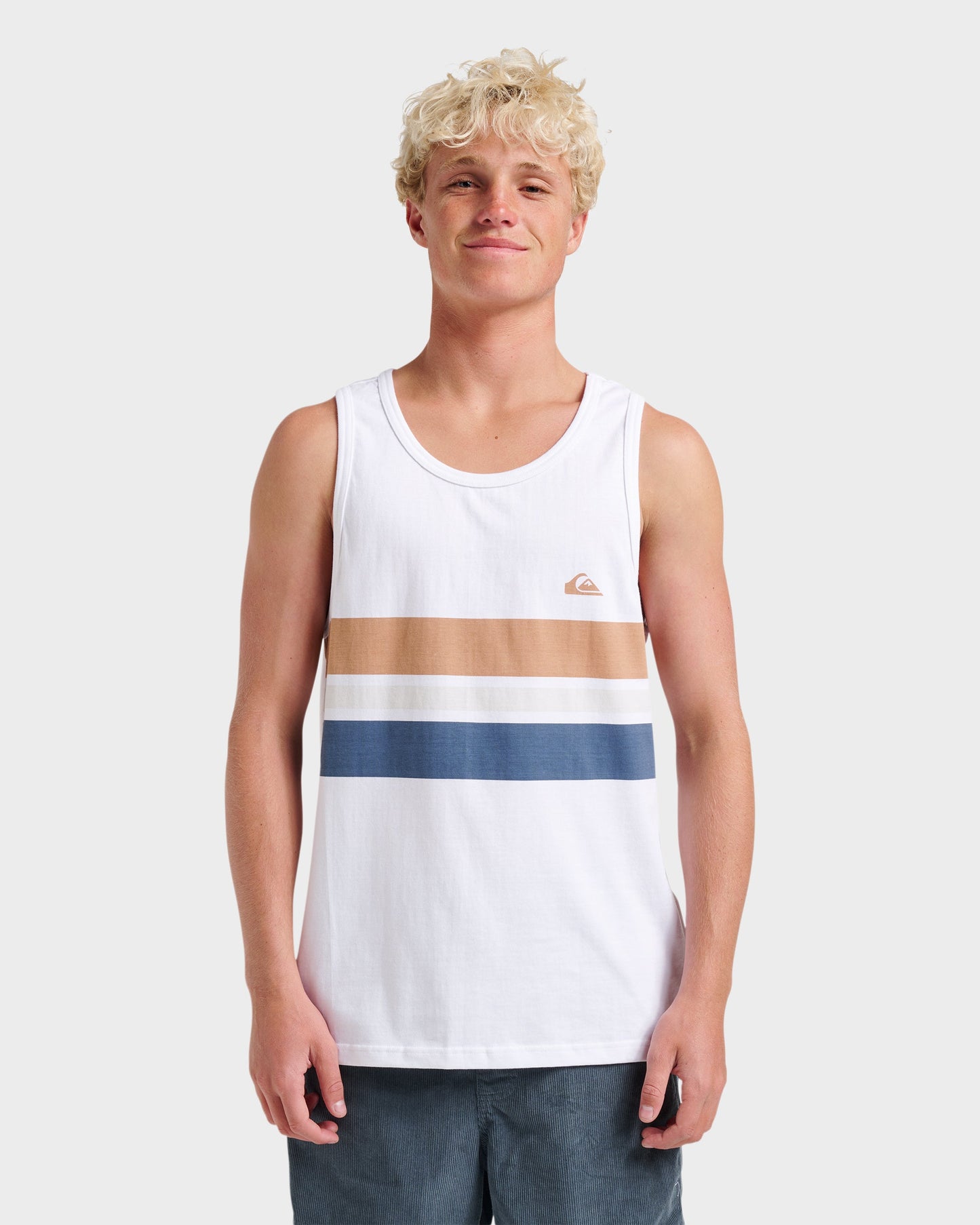 Quick Silver Og Stripe Tank - White