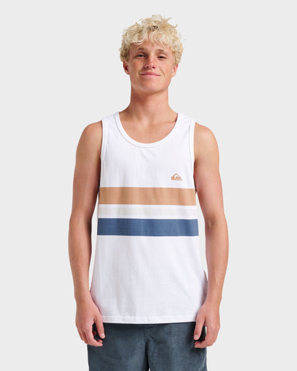 Quick Silver Og Stripe Tank - White