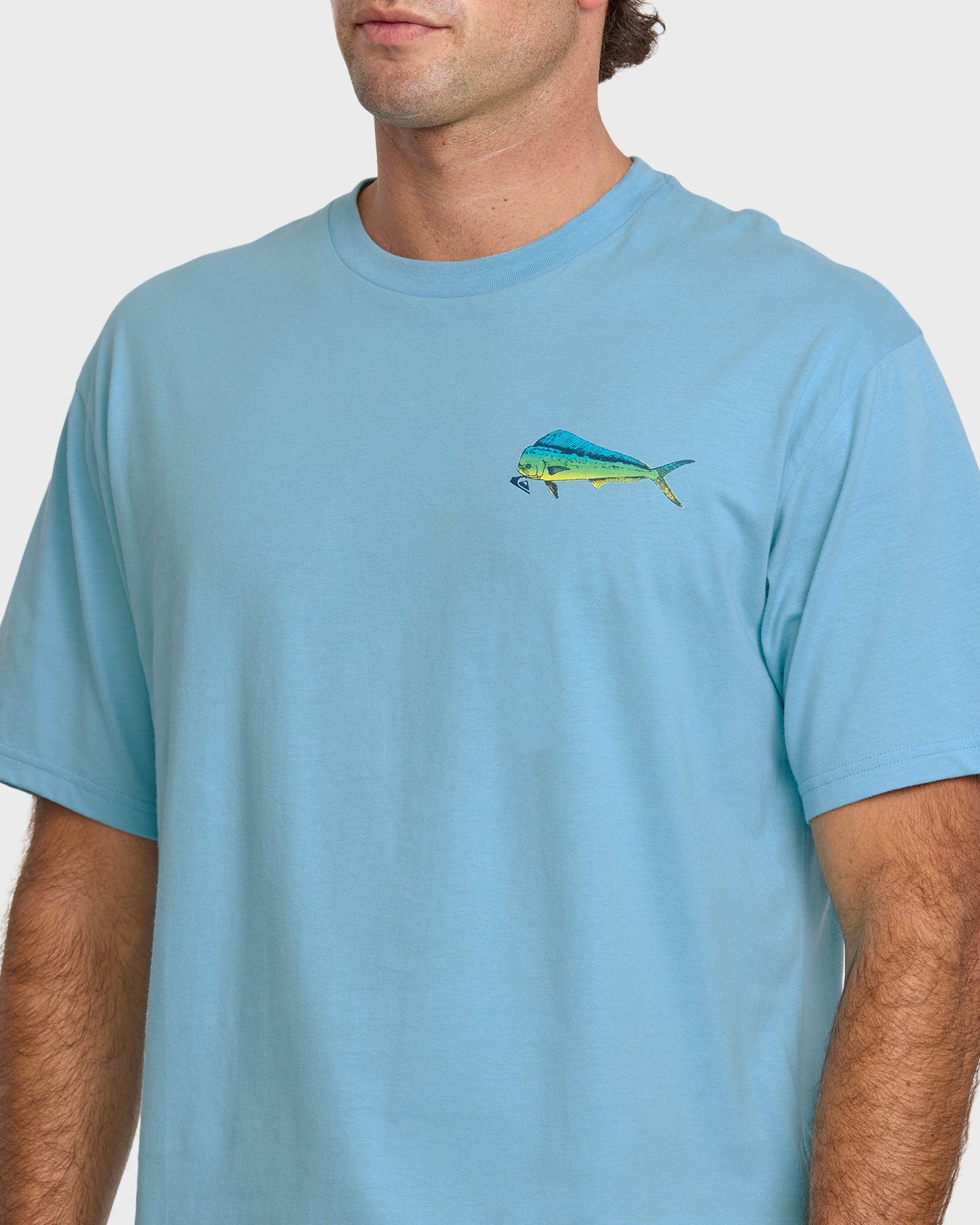 Quick Silver Waterman Quik Hook Classic T-shirt - Cali Blue