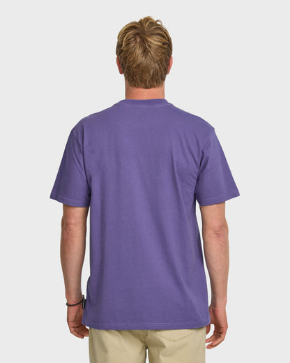 Quick Silver Star Crawler Heavy Weight T-shirt - Monarch Purple