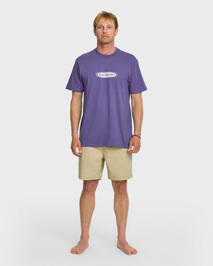 Quick Silver Star Crawler Heavy Weight T-shirt - Monarch Purple