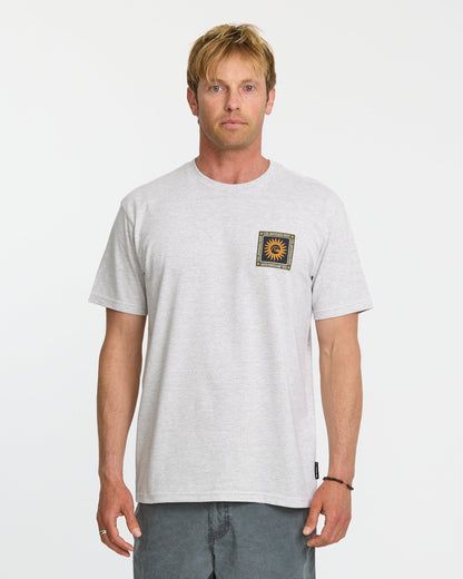Quick Silver Sun Roots Organic Heather T-Shirt - Charcoal Heather