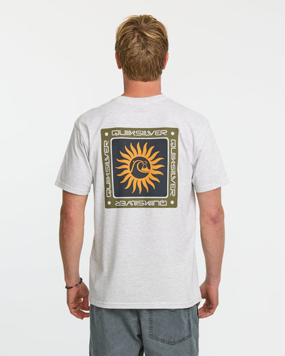 Quick Silver Sun Roots Organic Heather T-Shirt - Charcoal Heather