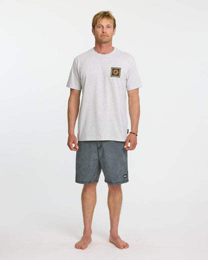 Quick Silver Sun Roots Organic Heather T-Shirt - Charcoal Heather
