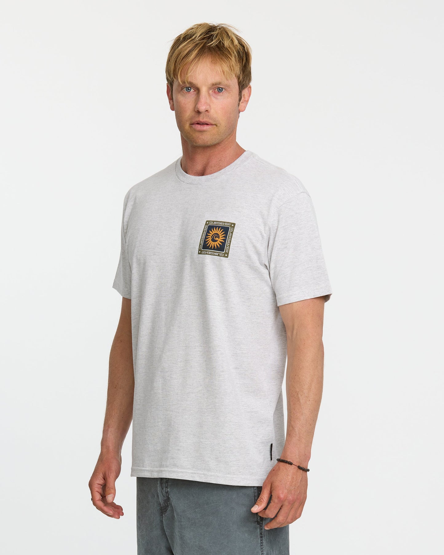 Quick Silver Sun Roots Organic Heather T-Shirt - Charcoal Heather