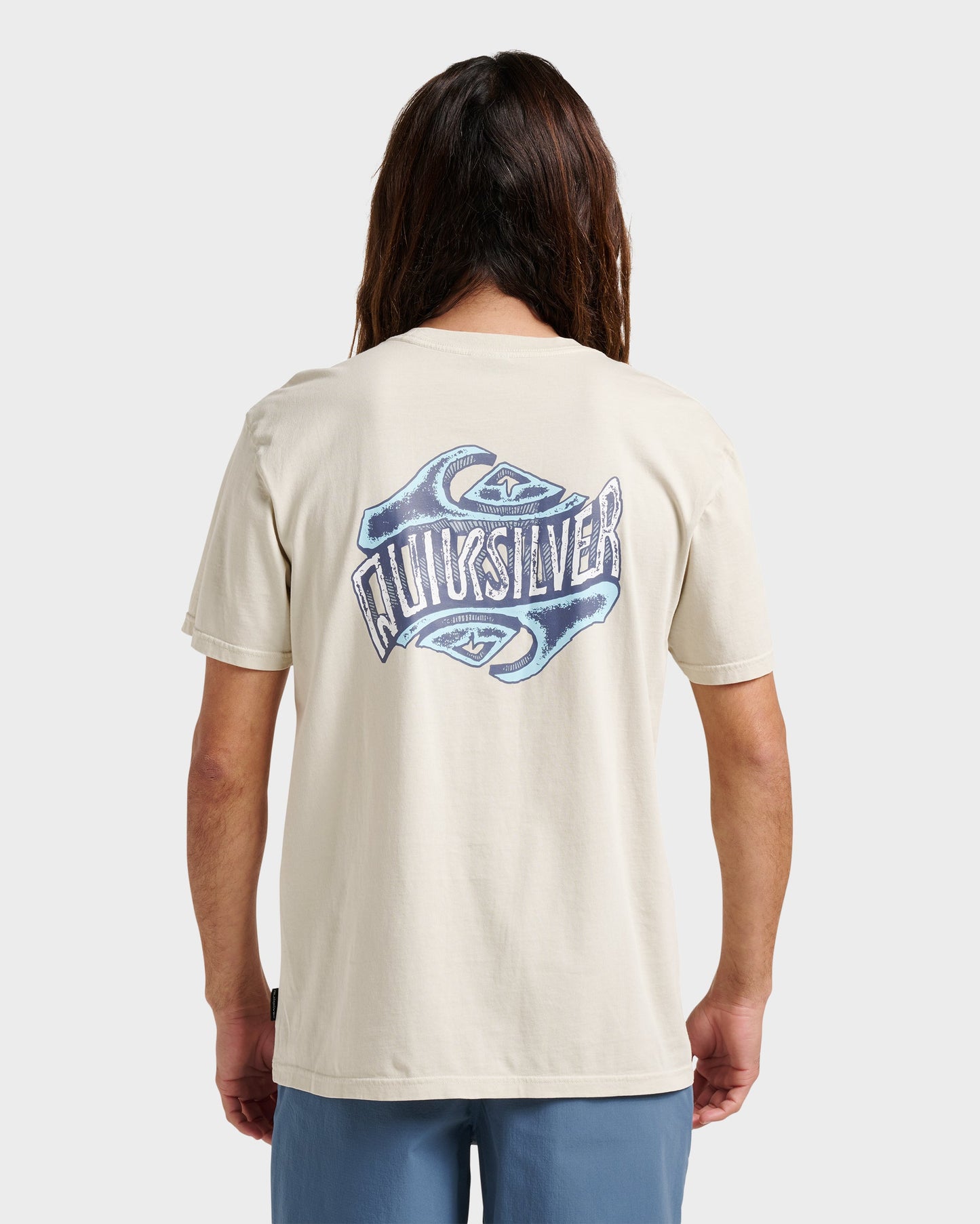 Quick Silver Three Deeppigment Dye T-Shirt - Moonstruck