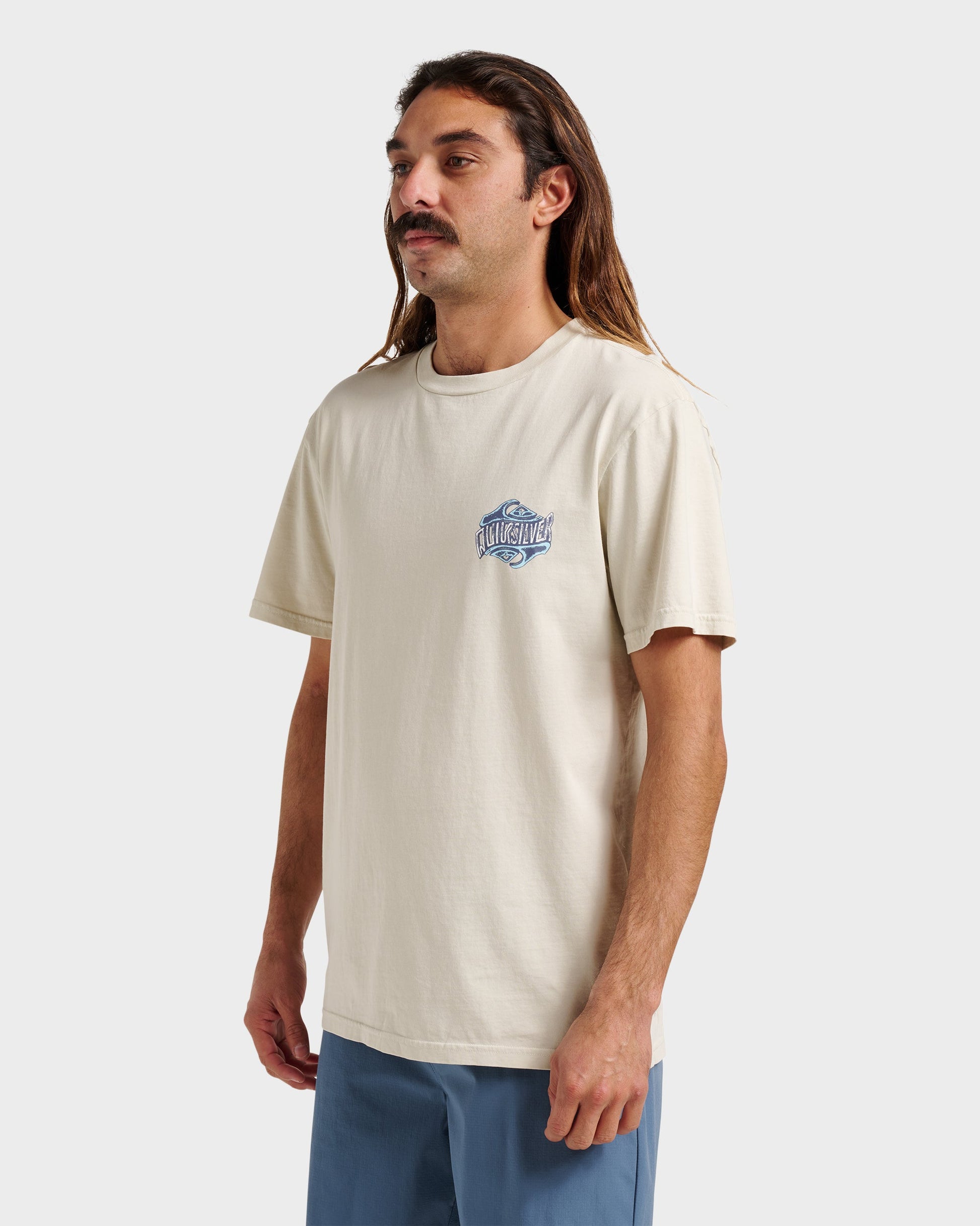 Quick Silver Three Deeppigment Dye T-Shirt - Moonstruck