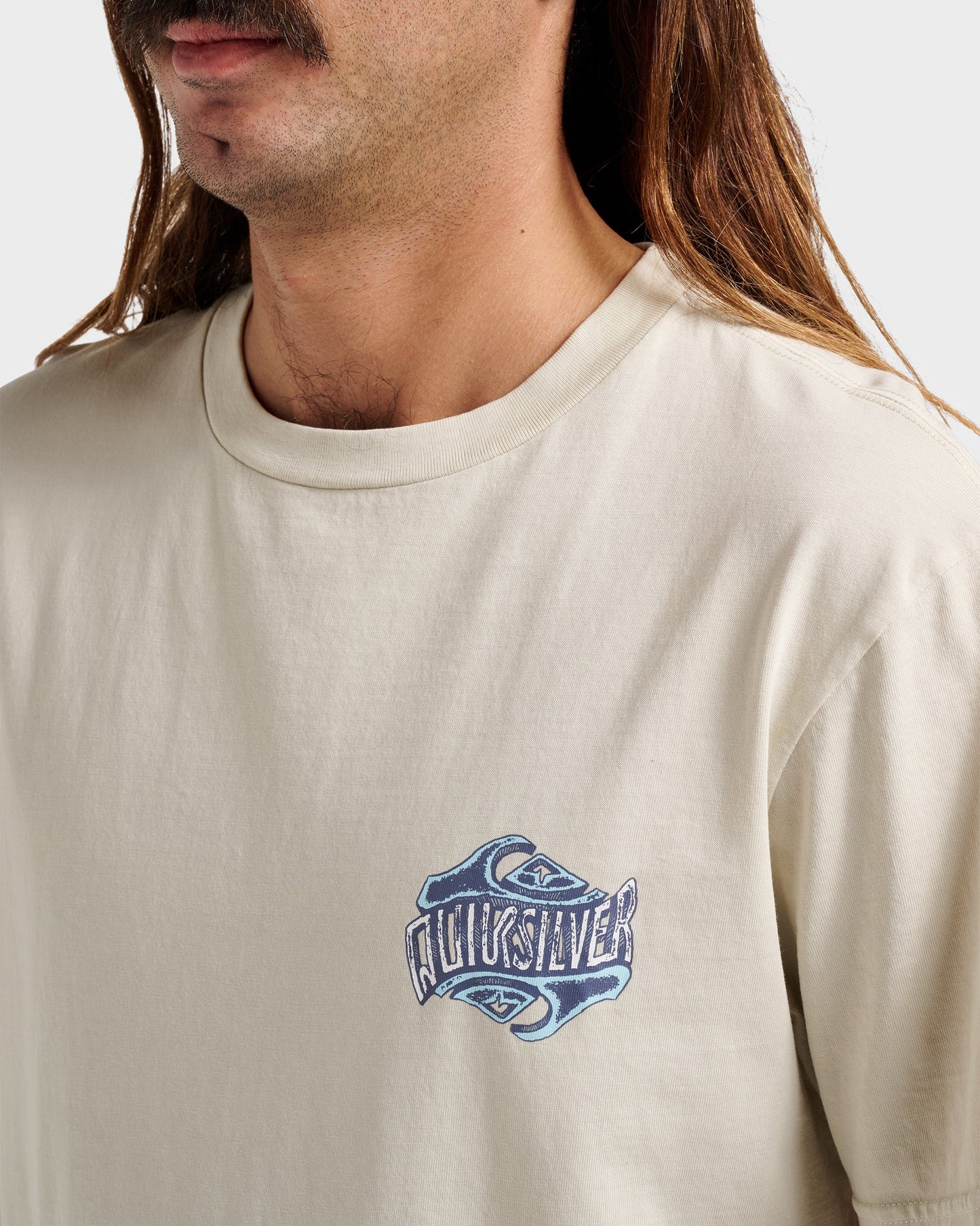 Quick Silver Three Deeppigment Dye T-Shirt - Moonstruck