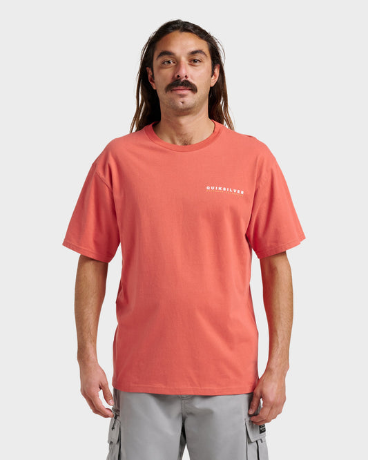 Quick Silver Waterman Trail Blazing Classic T-shirt - Hot Sauce