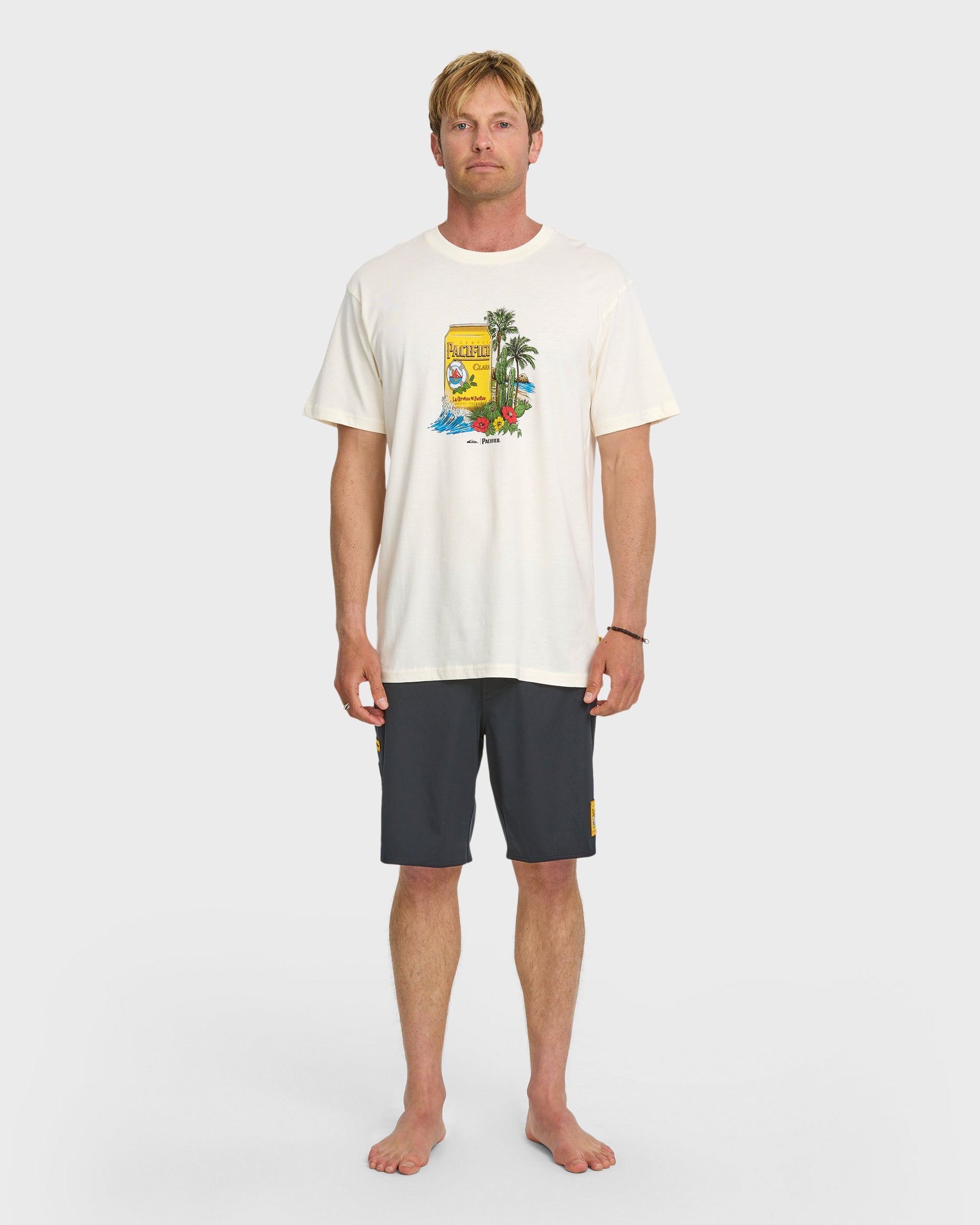 Quick Silver Quiksilver x Pacifico Sunstroke T-Shirt - Tofu