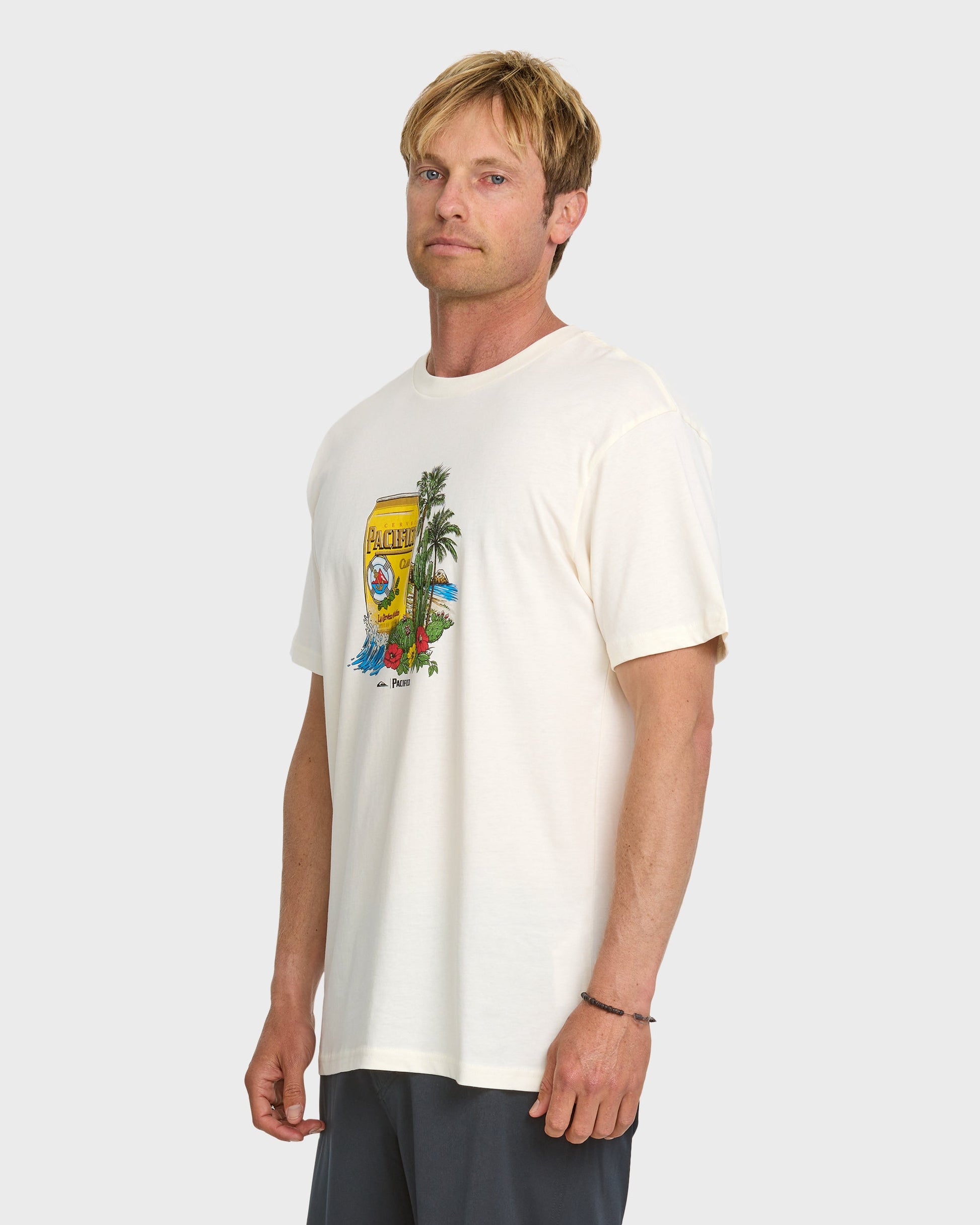 Quick Silver Quiksilver x Pacifico Sunstroke T-Shirt - Tofu