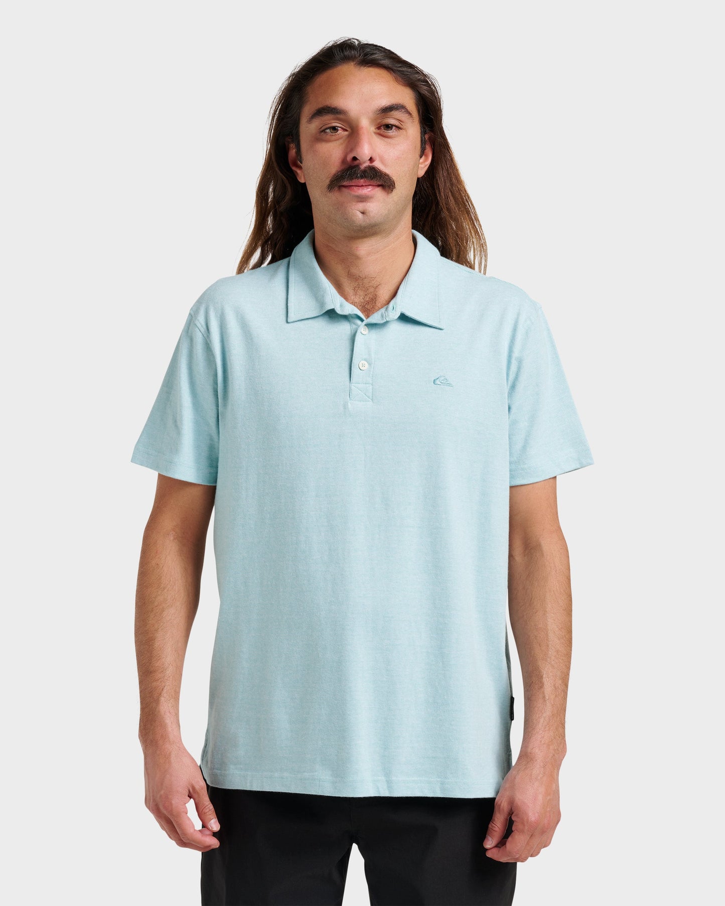 Quick Silver Sunset Cruise Polo Shirt - Dusty Turquoise