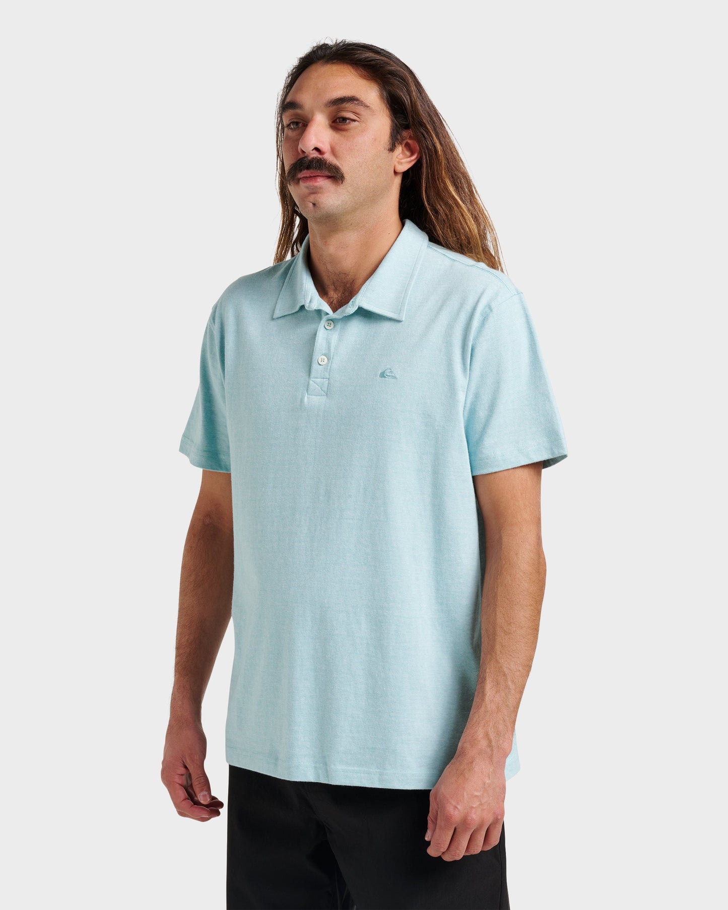 Quick Silver Sunset Cruise Polo Shirt - Dusty Turquoise