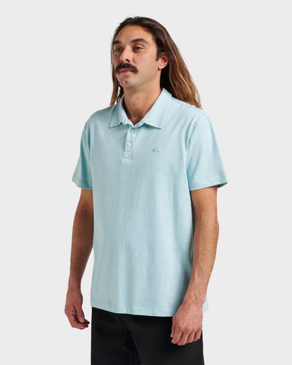Quick Silver Sunset Cruise Polo Shirt - Dusty Turquoise
