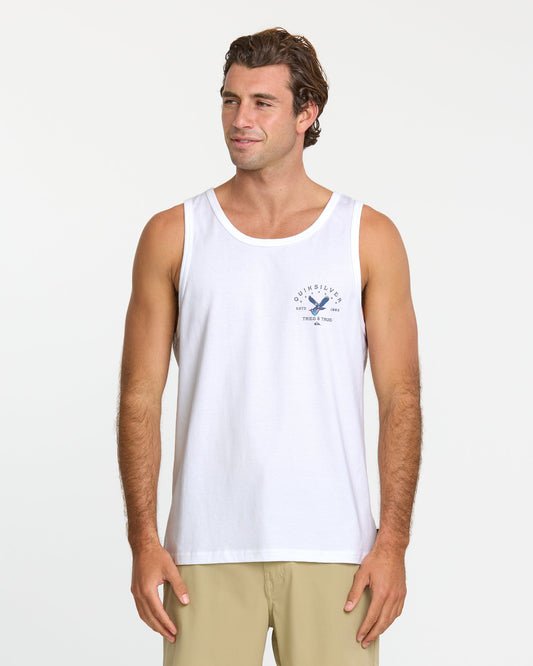 Quick Silver Eagle Usa Tank - White