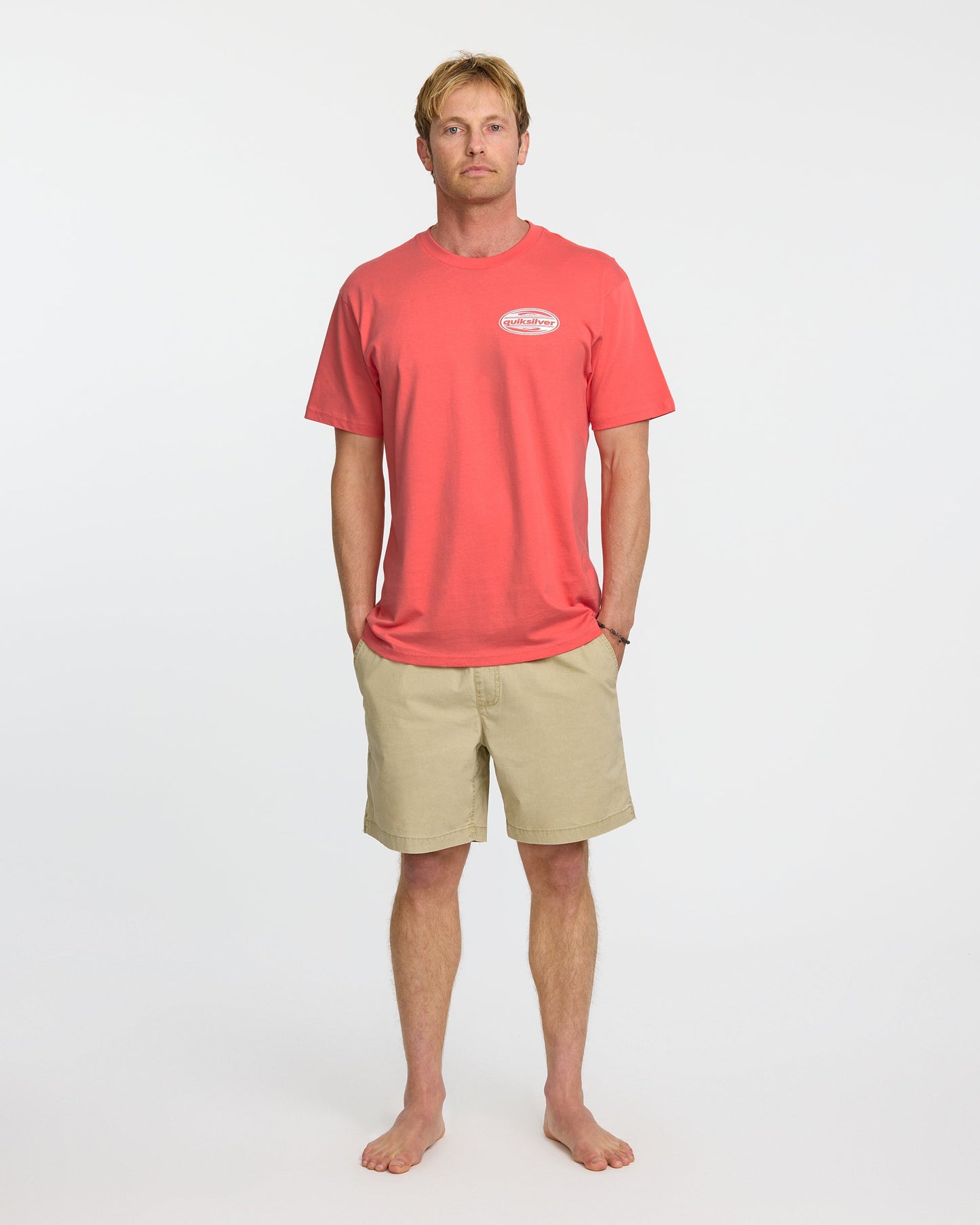 Quick Silver 2000S Boarding T-Shirt - Coral