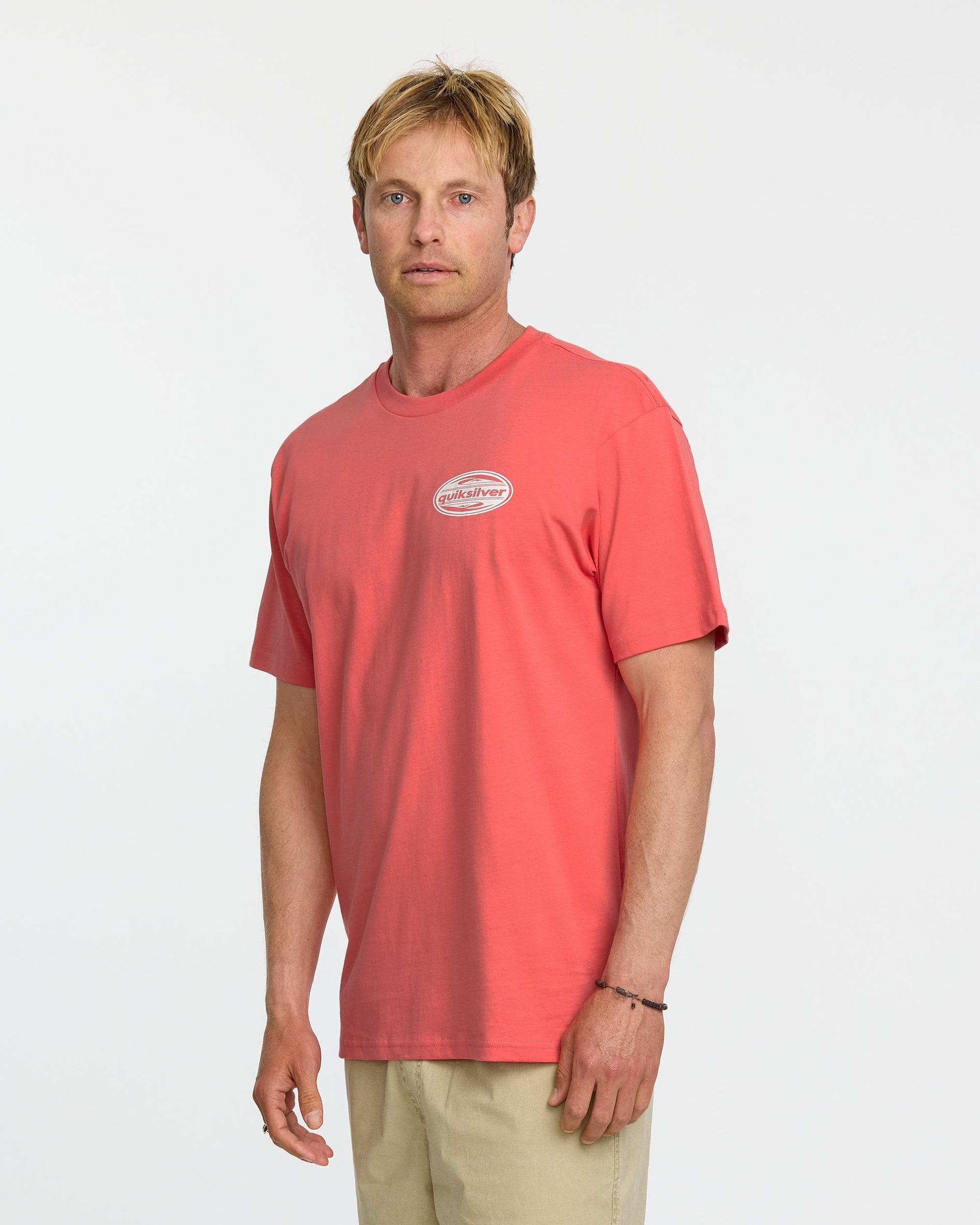 Quick Silver 2000S Boarding T-Shirt - Coral