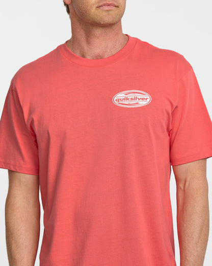 Quick Silver 2000S Boarding T-Shirt - Coral