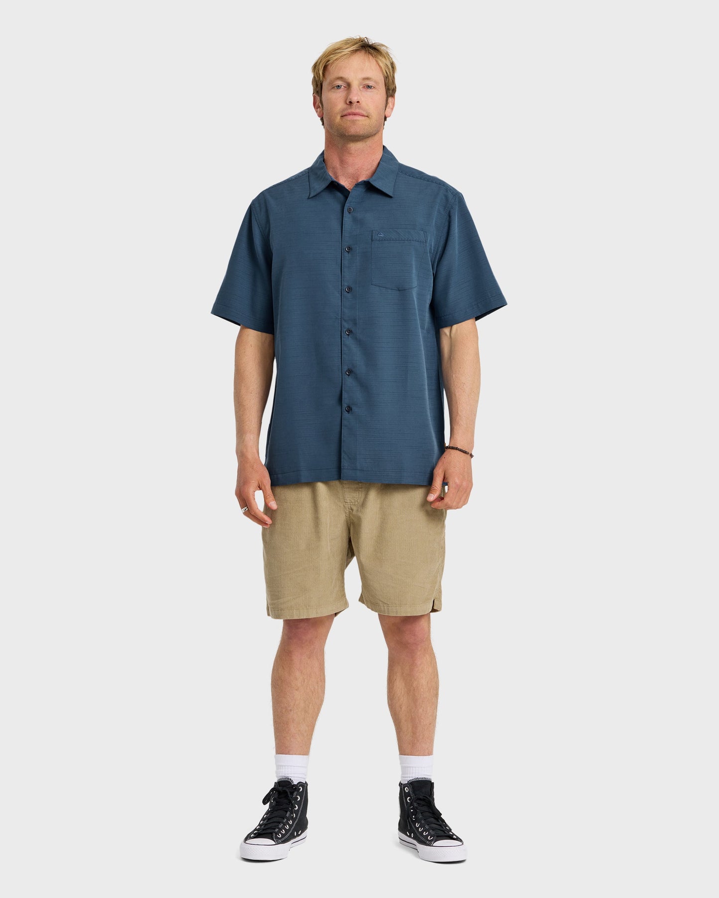 Quick Silver Waterman Centinela Premium Anti-Wrinkle Shirt - Navy