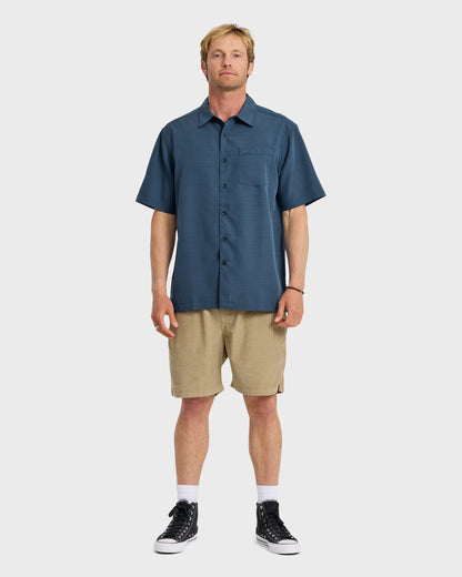 Quick Silver Waterman Centinela Premium Anti-Wrinkle Shirt - Navy