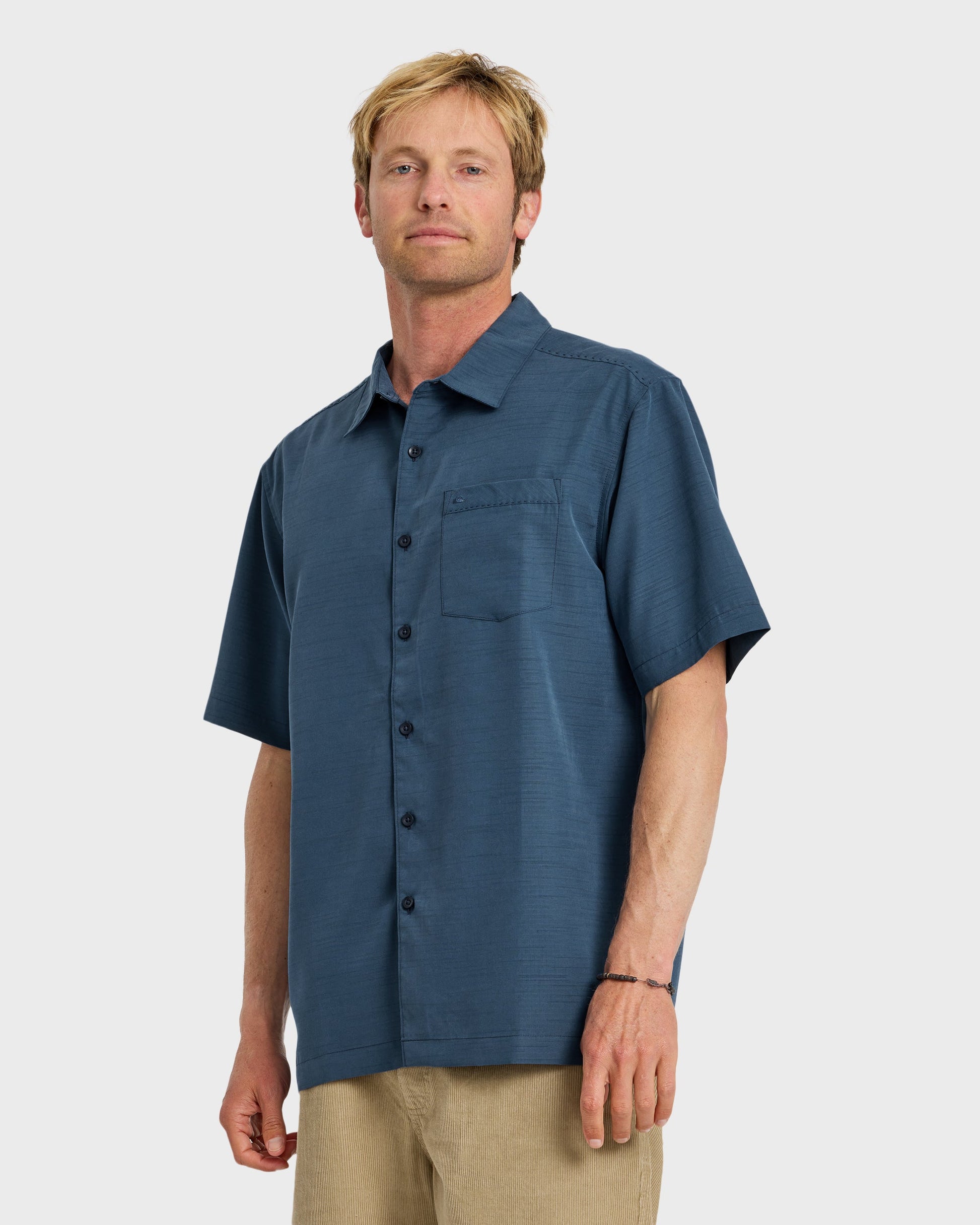 Quick Silver Waterman Centinela Premium Anti-Wrinkle Shirt - Navy