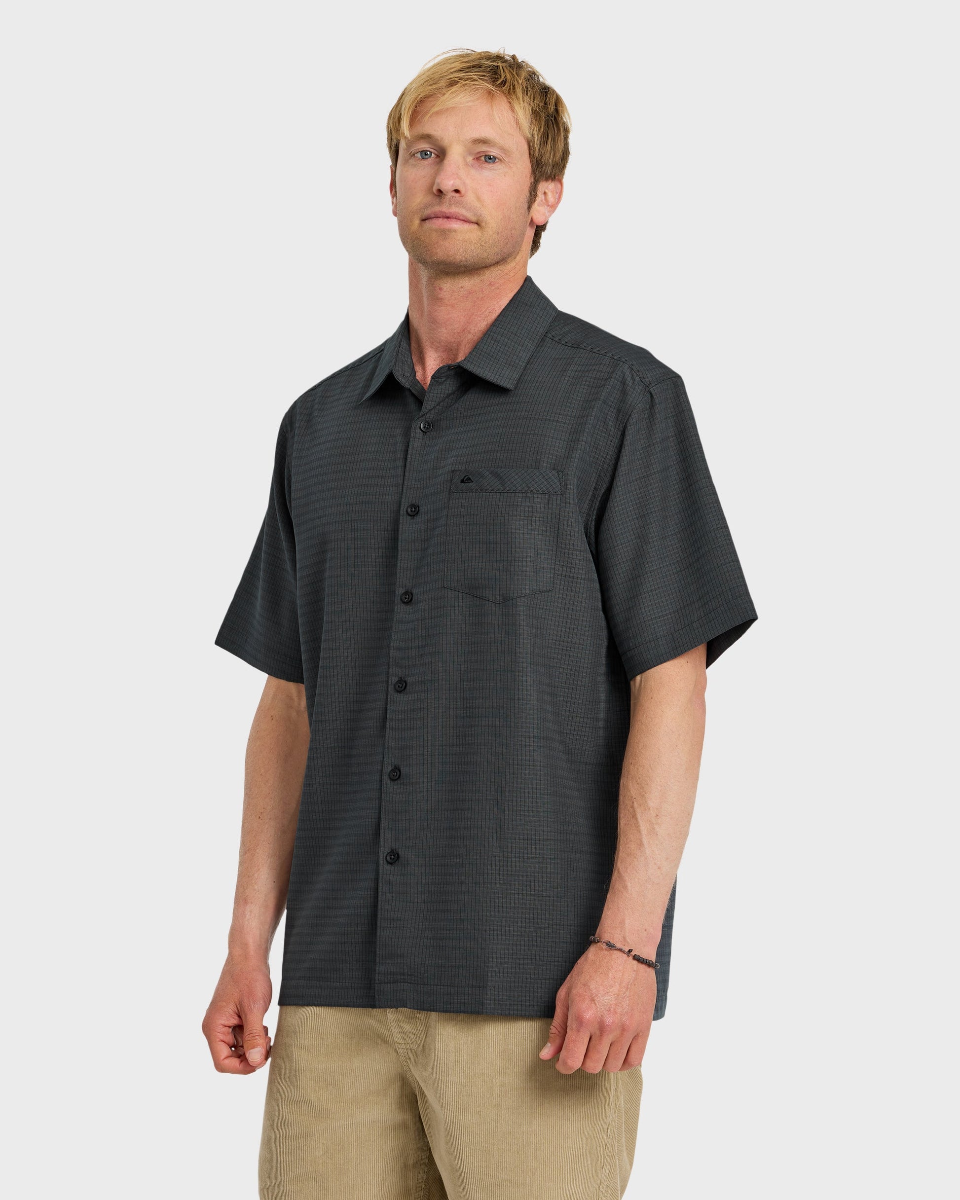 Quick Silver Waterman Centinela Premium Anti-Wrinkle Shirt - Black