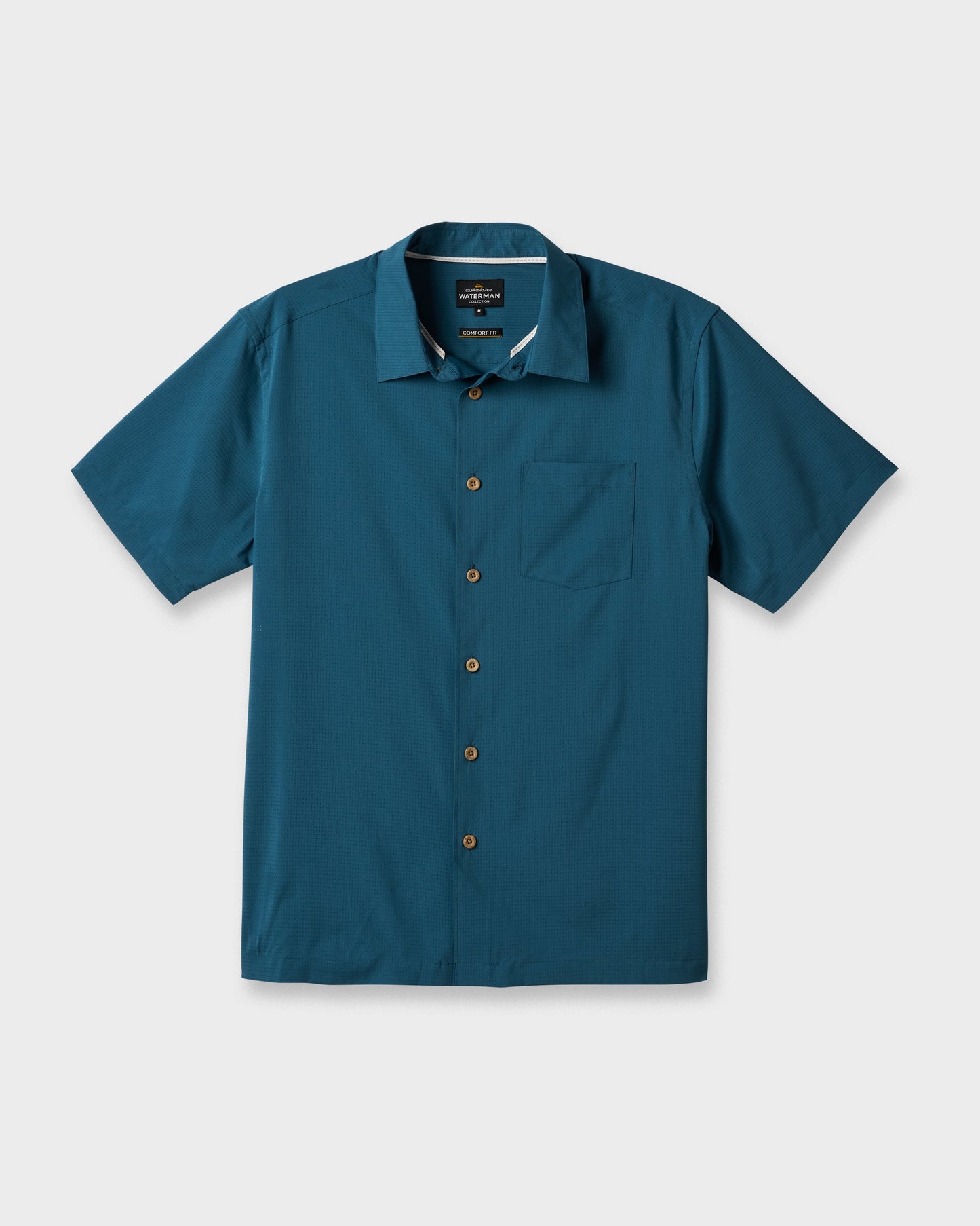 Quick Silver Chaser Short Sleeve Woven Shirt - Real Teal