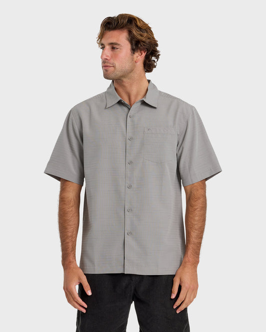 Quick Silver Waterman Centinela Premium Anti-Wrinkle Shirt - Grey