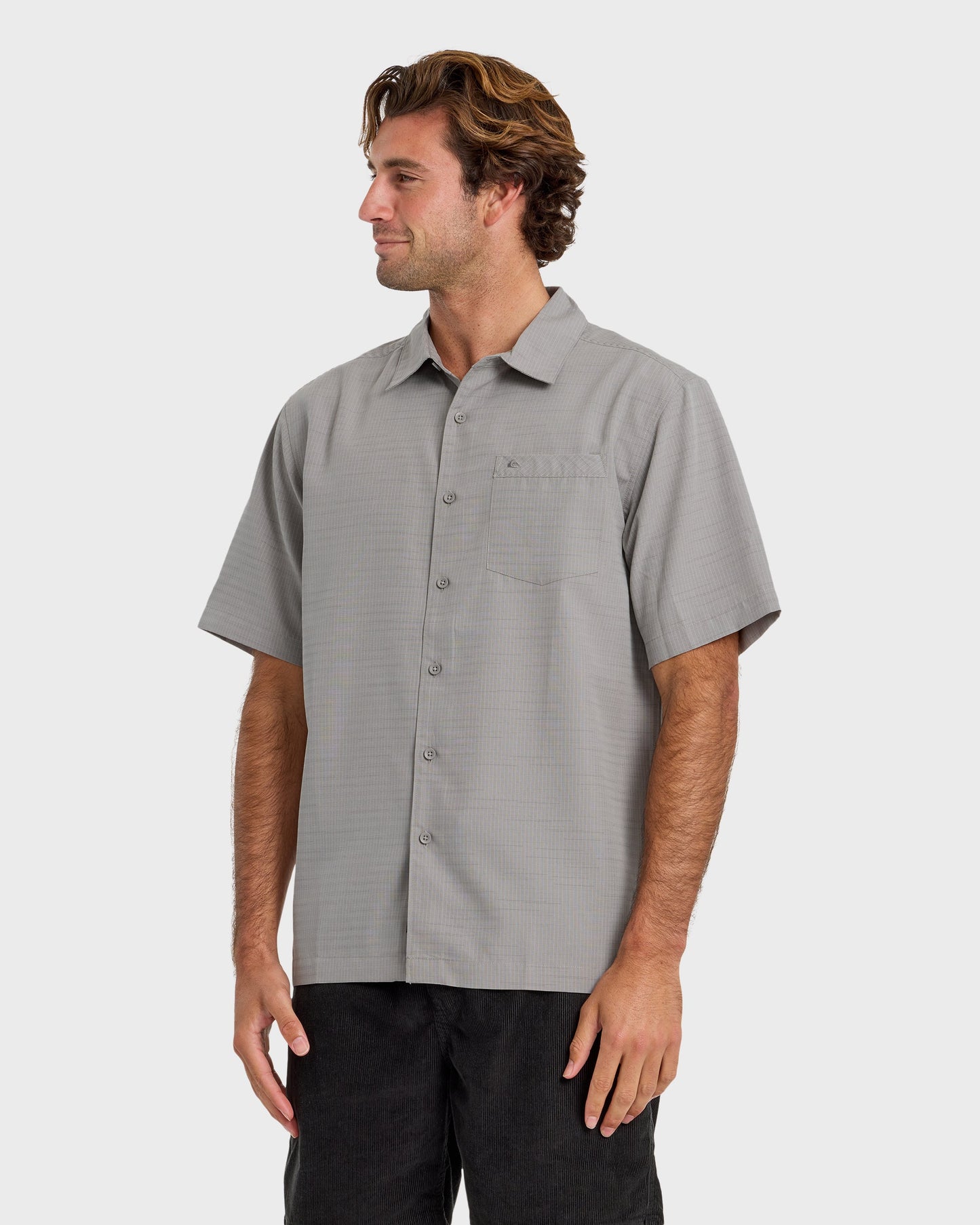Quick Silver Waterman Centinela Premium Anti-Wrinkle Shirt - Grey